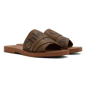 Authentic Chloe Woody sandals in brown